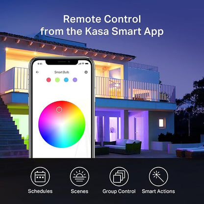 New Kasa Smart Bulb, Full Color Changing Dimmable Smart WiFi Light Bulb - Image 8