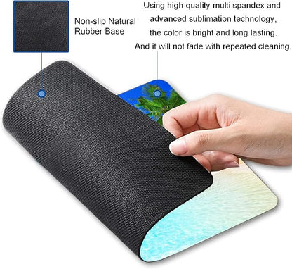 Mouse Pad, Square Beach Style Anti-Slip Rubber Mousepad - Image 2