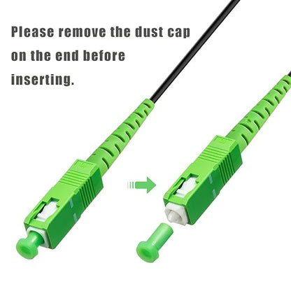 10-Pack - 25m SC/APC to SC/APC Fiber Optic Internet Cable, Armored Single Mode - Image 6
