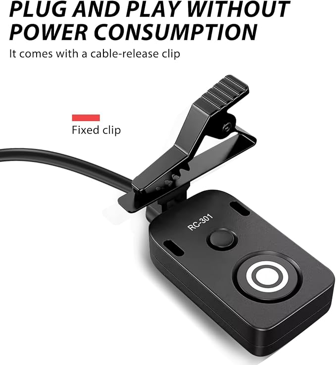 5M Extension Cord RC301-DC0 Remote Small Shutter Release Remote Control - Image 4