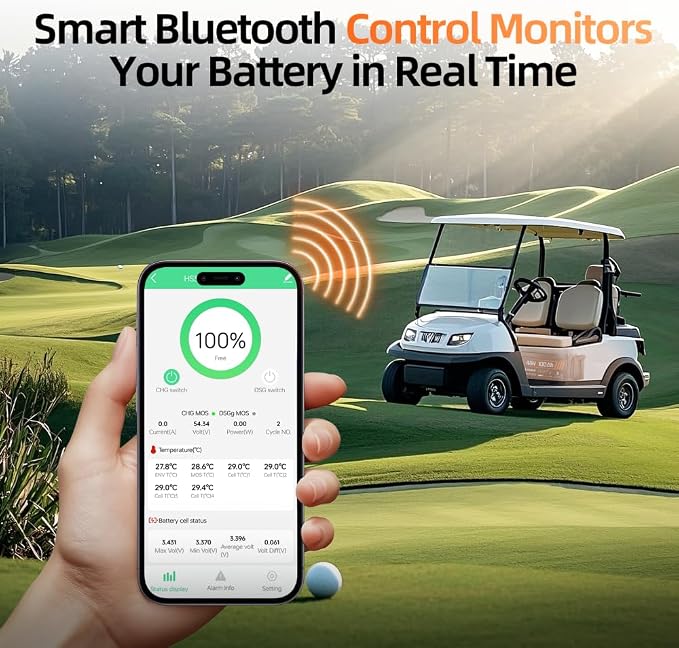 48V 100Ah Lithium Battery for Golf Cart - Image 4