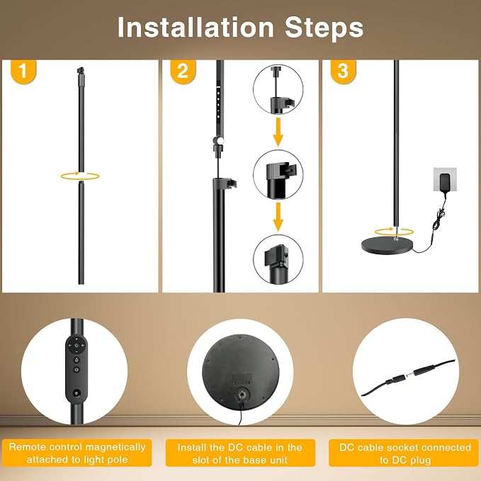 Ring Light with Stand, 15W Dimmable Zoom Lighting - Image 6