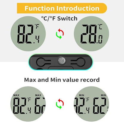 4PCS Mini Digital Hygrometer and Thermometer, Reptile Thermometer - Image 4
