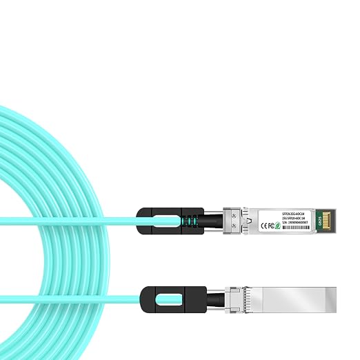25G AOC Cable 15M/49FT OM3 MMF 25GbE SFP28 to SFP28 Active Optical Cable by lidkew