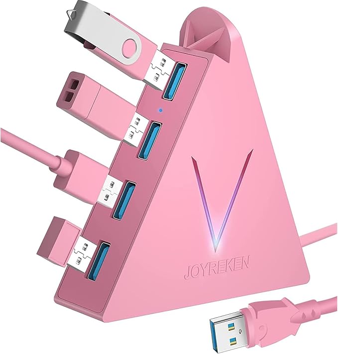 4-Port USB 3.0 Hub, FlyingVHUB Vertical Data USB Hub by JoyReken
