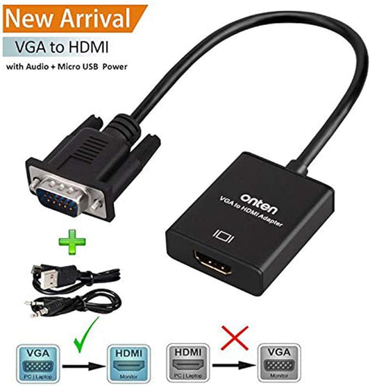 VGA to HDMI, 1080P Adapter for Computer, HDTV - Image 2