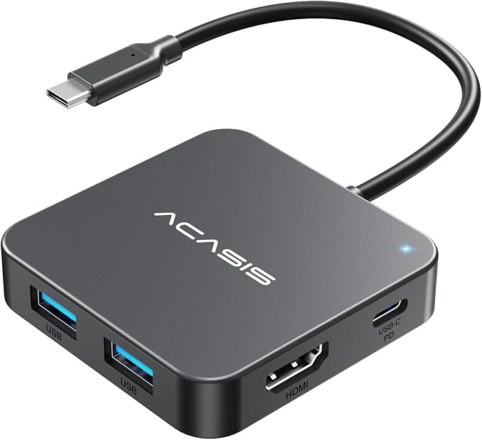 USB C Hub 10Gbps, 100W Power Delivery, 3 USB A3.1+1 USB-C 3.1 Data Port by ACASIS