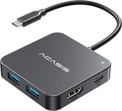 USB C Hub 10Gbps, 100W Power Delivery, 3 USB A3.1+1 USB-C 3.1 Data Port by ACASIS