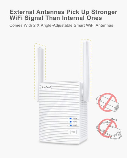 BrosTrend AC1200 WiFi to Ethernet Adapter, 1200Mbps Dual Band Universal - Image 6