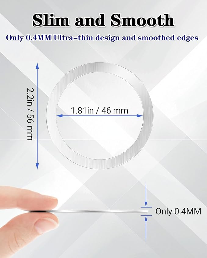 Metal Rings, Ultra-Thin for MagSafe Sticker, Magnetic Adapter, Phone - Image 3