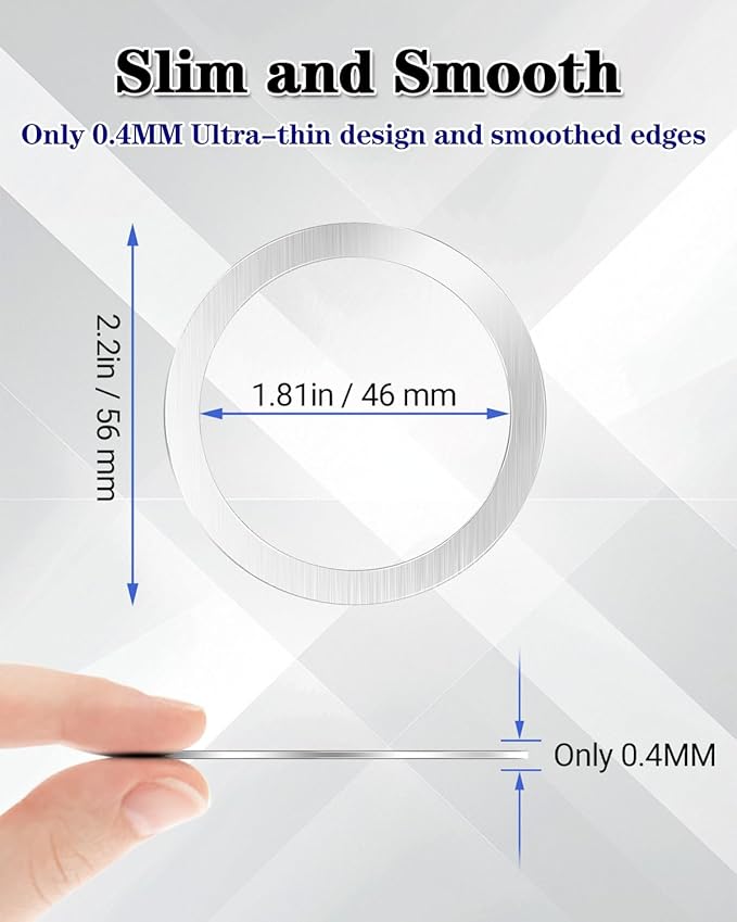 Metal Ring 10PCS, Ultra-Thin for MagSafe Sticker, Magnetic Adapter, Phone - Image 3