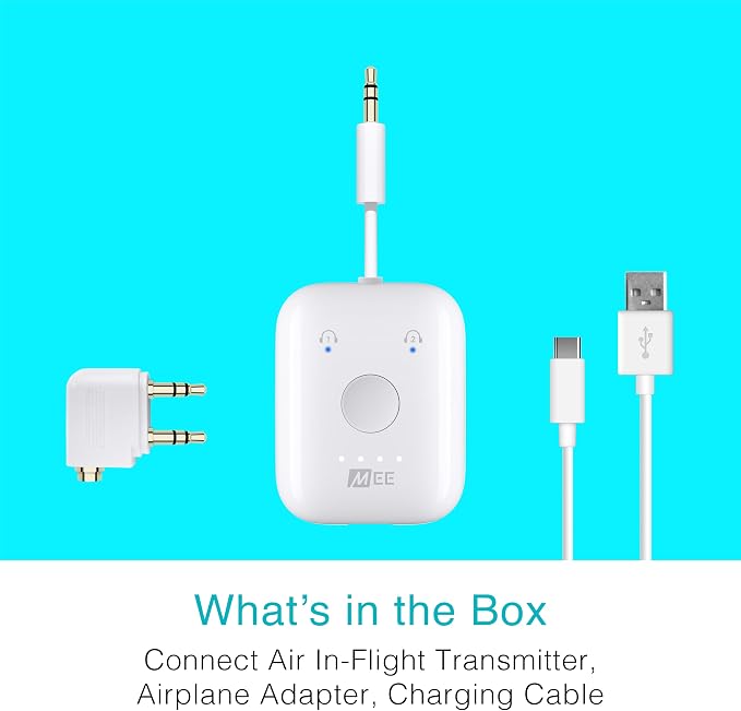 MEE audio Connect Air in-Flight Bluetooth Wireless Audio Transmitter, - Image 9