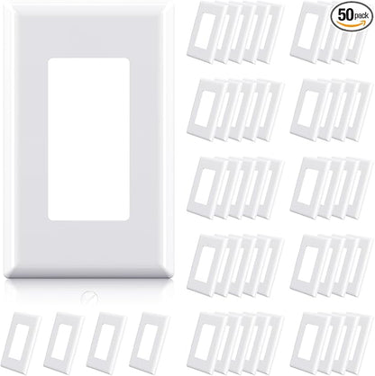 ELEGRP 1-Gang Screwless Decorator Wall Plates, Standard Size Unbreakable by ELEGRP%7CELEGROUP
