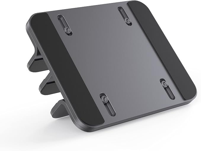 Dual Aluminum Vertical Laptop Stand Organizer, Sturdy Notebook Computer Holder - Image 3