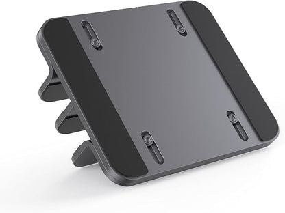Dual Aluminum Vertical Laptop Stand Organizer, Sturdy Notebook Computer Holder - Image 3