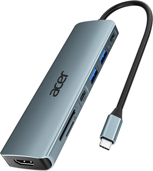 Acer USB C Hub, 7 in 1 USB C to Multi-Port Adapter by Acer