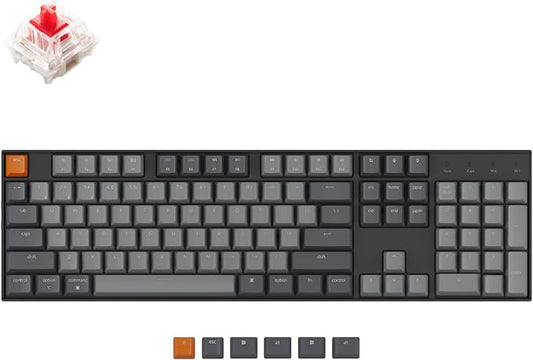 Keychron K10 Full Size Layout White LED Backlit Hot-Swappable Mechanical by Keychron