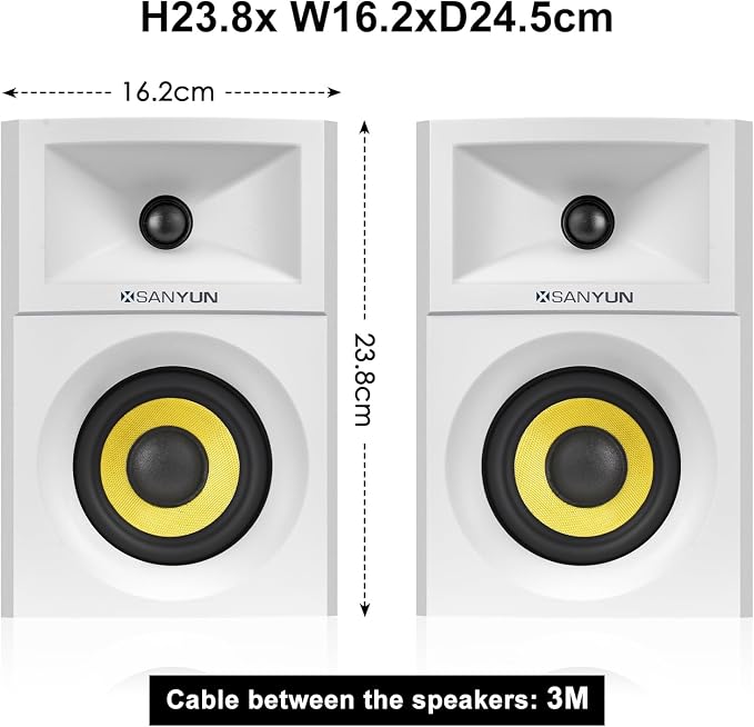 SW205 4" Bookshelf Speakers | Immersive HiFi Audio - Image 2