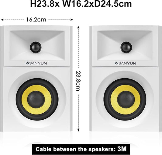 SW205 4" Bookshelf Speakers | Immersive HiFi Audio - Image 2