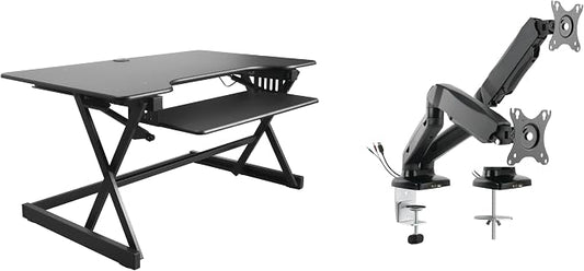 Rocelco 40" Height Adjustable Standing Desk Converter by Rocelco