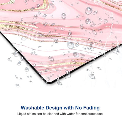 Hokafenle Mouse Pad Marble, Square Cute Mouse Mat Waterproof Mousepad Non-Slip - Image 5