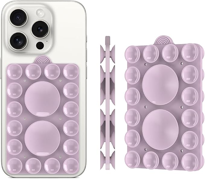 Double Sided Silicone Suction Phone Holder Mount, Compatible - Image 2