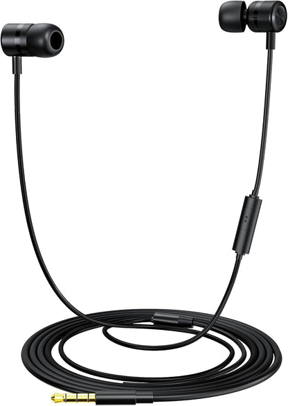 EP-06 Wired Earbuds in-Ear Earphones, Build-in Microphone Noise Isolating by MORMOQUE