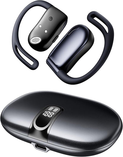 Open Ear Headphones, 0.28oz Lightweight Next-Gen Bluetooth 5.4 Air Conduction by HOME