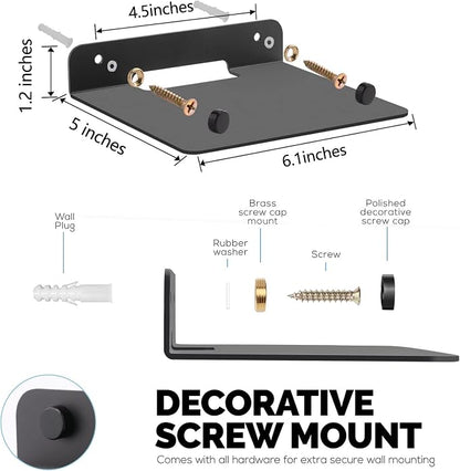 WISDING Small Floating Shelves, Cell Phones, Mesh Router, Toy Display Shelf - Image 3