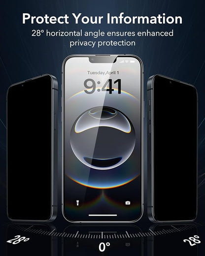 ESR 3 Pack for iPhone 16e/ iPhone 14/ iPhone 13/ iPhone 13 Pro Privacy Screen - Image 3