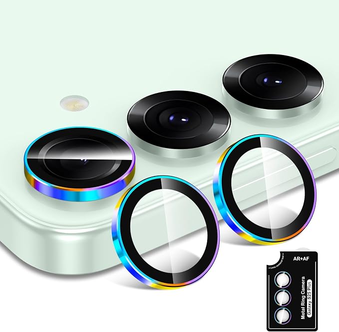 for Samsung Galaxy S25 Plus Camera Lens Protector, Individual Metal Ring - Image 2