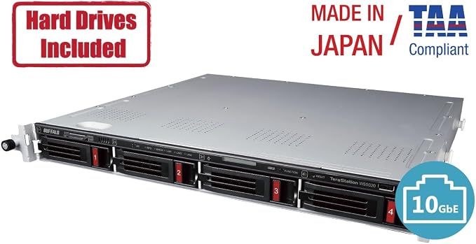 BUFFALO TeraStation WS5420RN 4-Bay Windows Server IoT 2025 1U NAS 48TB w/HDD - Image 3