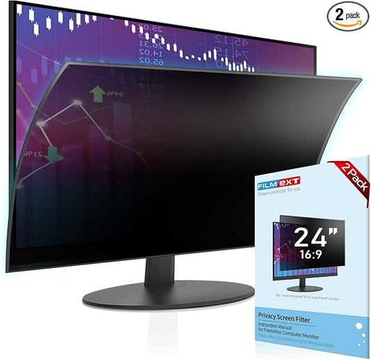 FILMEXT [2 Pack Removable 24 Inch Computer Privacy Screen Filter by FILMEXT