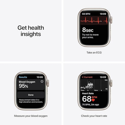Apple Watch Series 7 Starlight Aluminum Case - Image 5