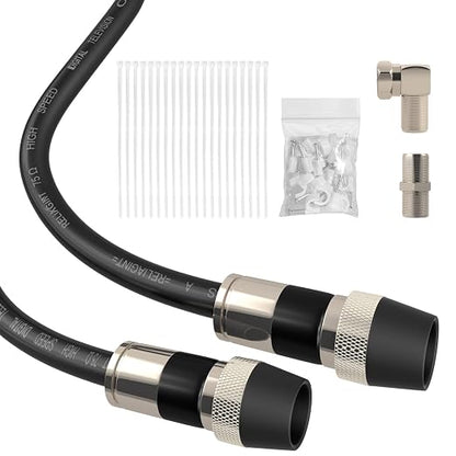40ft RG6 Coaxial Cable, 75 Ohm TV Coax Cable by RELIAGINT