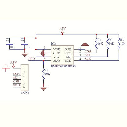5 Packs BMP280 Barometric Pressure Sensor Module 3.3V High Precision Digital - Image 5