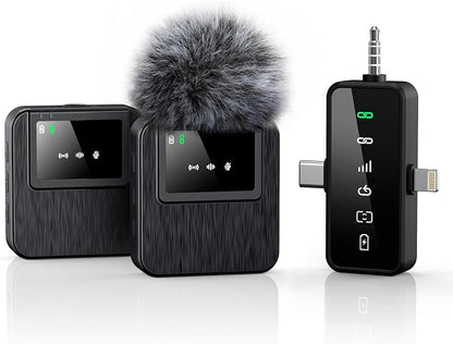 3-in-1 Mini Microphone for iPhone, Camera - 328ft Long Range by BAILIXIN