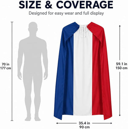 Flag Cape, Wearable Flag Costume, Be Suitable - Image 3