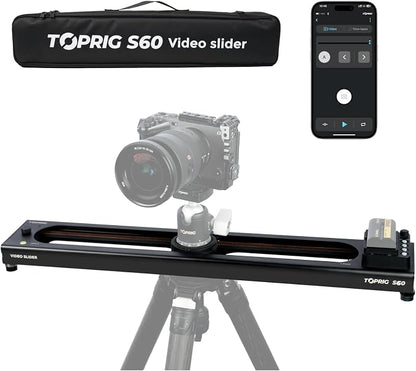 Accsoon Toprig 24inch/60cm Motorized Camera Slider, Button/APP Dual Control by toprig