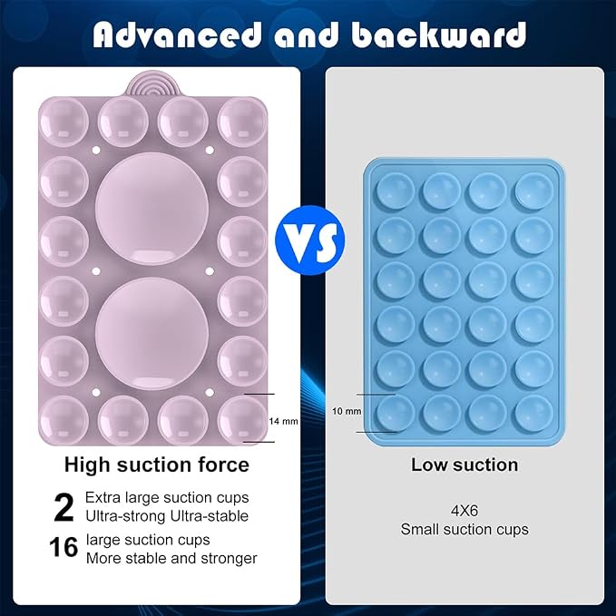 Double Sided Silicone Suction Phone Holder Mount, Compatible - Image 5