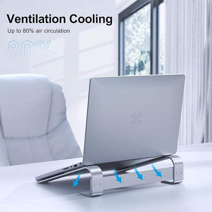 Laptop Stand for Desk, Aluminum Laptop Riser, Ergonomic Computer Stand - Image 4