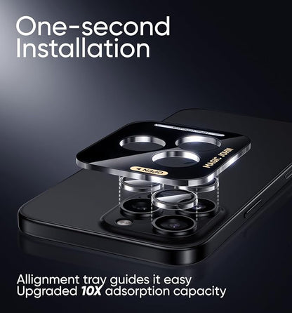 MAGIC JOHN for iPhone 16 Pro Max/16 Pro Camera Lens Protector 9H Aerospace - Image 2