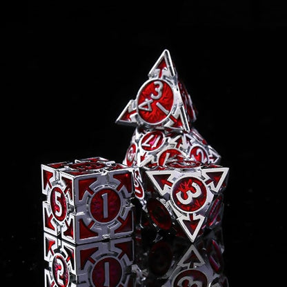 RULE DND Dice - Metal Polyhedral Set, Large Role Playing, MTG RPG Dice - Image 3