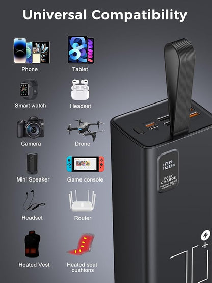 Portable Charger 70000mAh Power Bank High Capacity, 30W PD & QC 3.0 Fast - Image 5