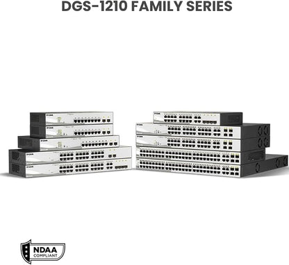 D-Link 10-Port Gigabit Smart Managed Switch | 8 GbE + 2 SFP Ports | L2+ | VLANs - Image 10