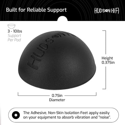 .75" Platinum Silicone Speaker Isolation Pads - Image 6