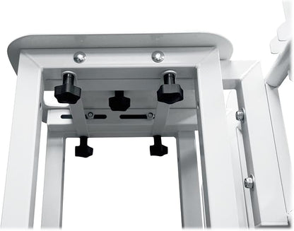Rockville RTP33-TV Pro White Totem Stand 220 lbs DJ Speaker/Lighting/TV Mount - Image 4