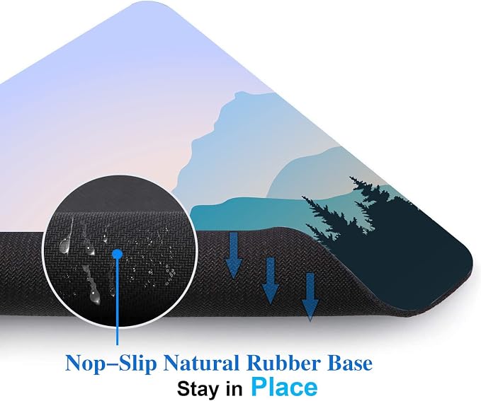 Mountain Landscape Mouse Pad, During Sunrise Mouse Pad - Image 3