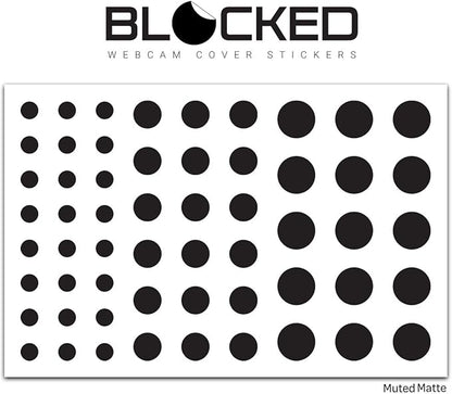 BLOCKED Stackable Webcam/Camera Vinyl Covers | 57 Low-Tack Restickable Webcam - Image 4