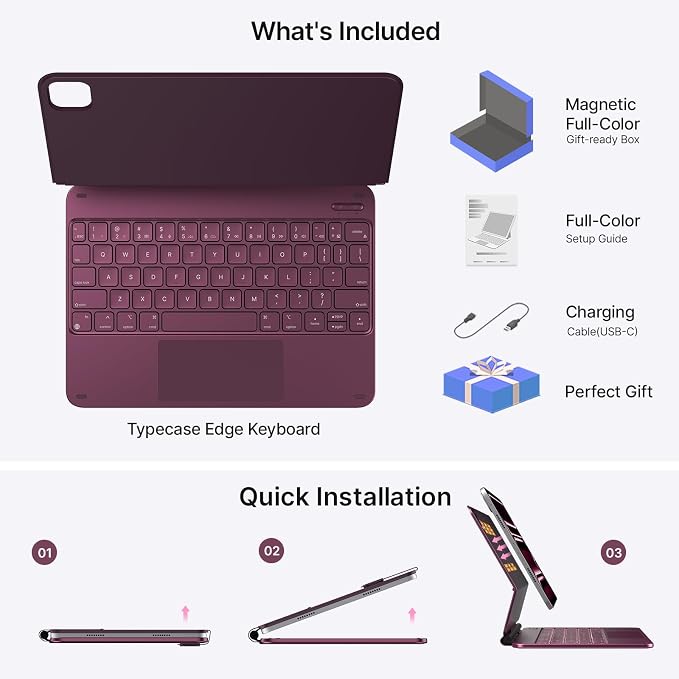 typecase Keyboard Case for iPad Pro 11-inch 2024, Magic Keyboard - Image 7